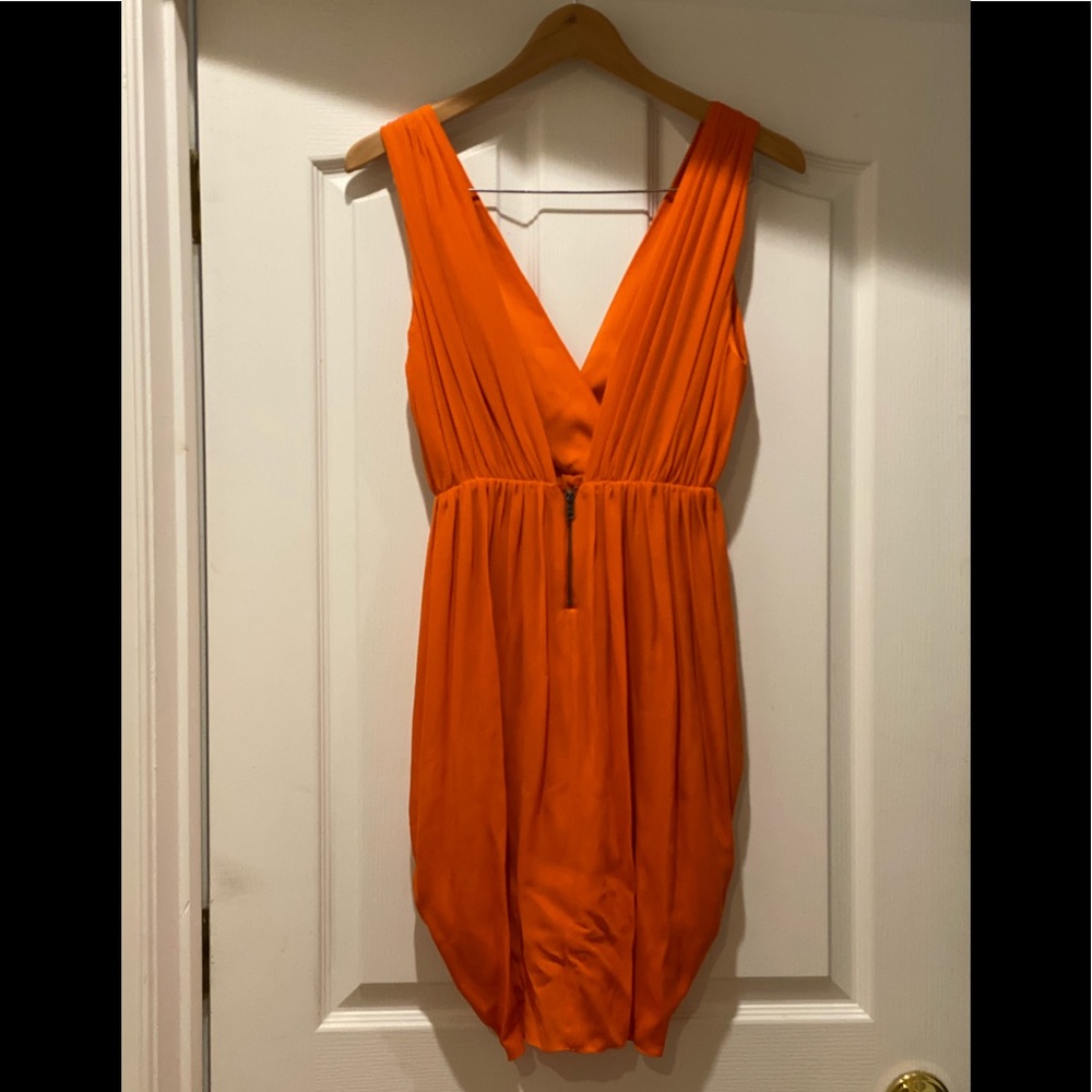 Alice & Olivia Orange Coral Tulip Dress XS NWT - Picture 4 of 5